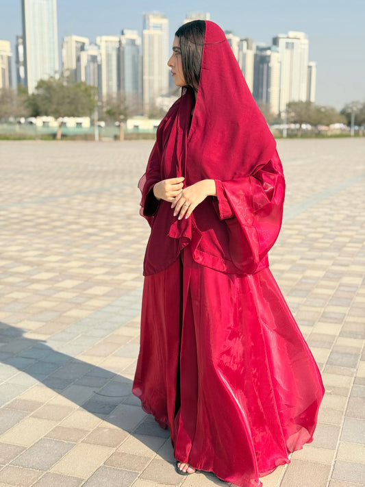 Sheer luxe Abaya Awrah