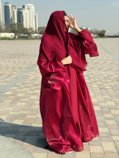 Sheer luxe Abaya Awrah