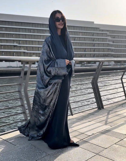 Metallic sheen Abaya Awrah