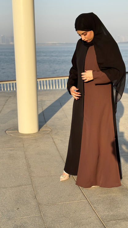 Classic Dual-tone Abaya
