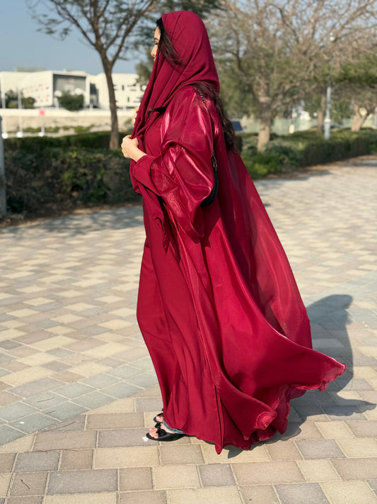Sheer luxe Abaya Awrah