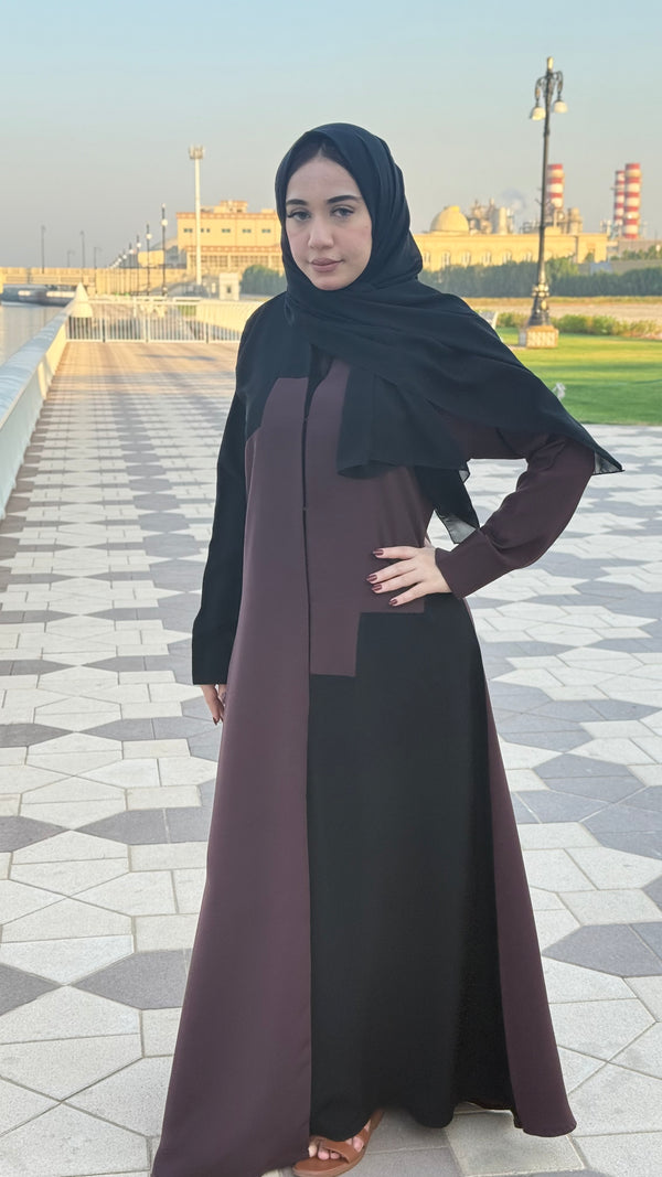 Classic Dual-tone Abaya
