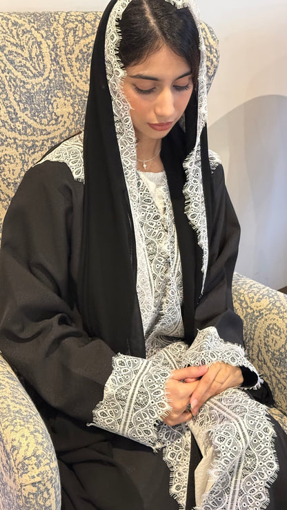 Ethereal Lace Abaya