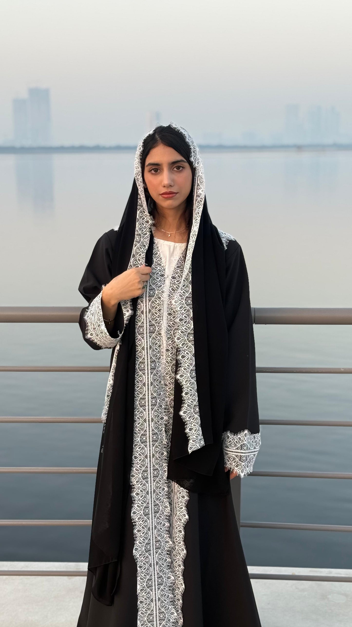 Ethereal Lace Abaya
