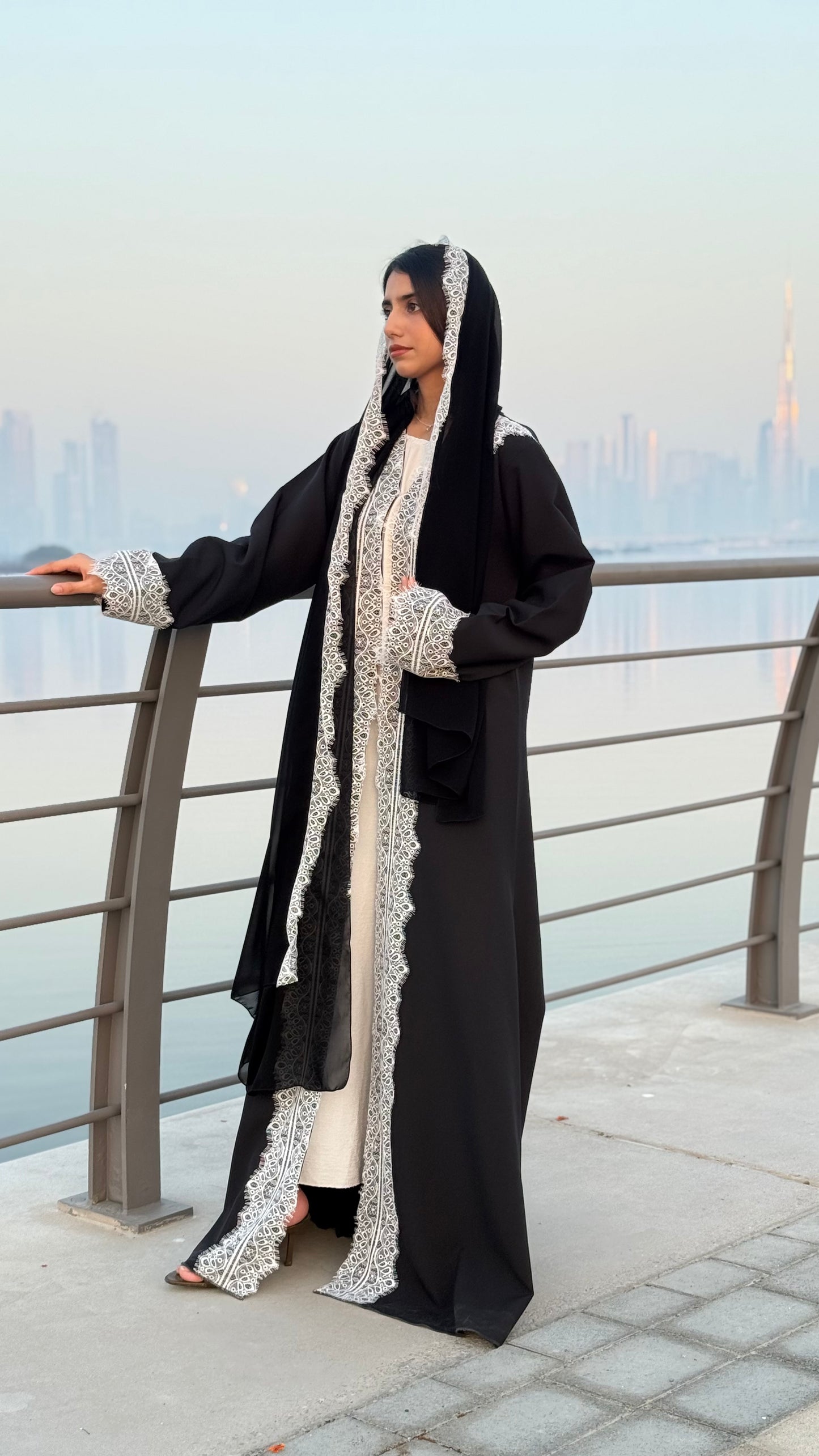 Ethereal Lace Abaya
