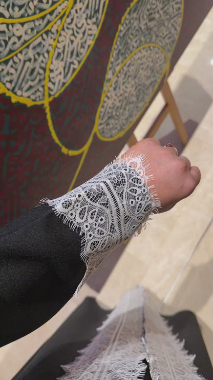 Ethereal Lace Abaya